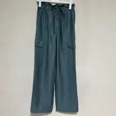 LOWRYSFARM エメラルドグリーン カーゴパンツ
