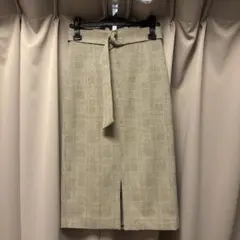 NOLLEY'S チェック柄ベージュスカート