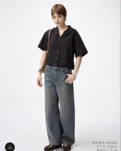 GU バレルレッグジーンズ(丈標準71.0～75.0cm) Sサイズ