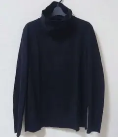 クールマックスモクロディスウェード タートルネックL/S黒2