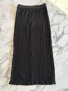 COMME CA DE MODE プリーツロングスカート ダークブラウン ウールのサムネイル