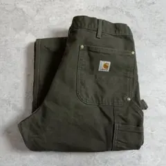 USA製 カーハート ダブルニー B01 MOS W36 L32 モス 古着