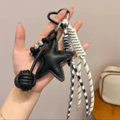 じゃらじゃらキーホルダー　バッグチャーム　キーチャーム　パラコード 星