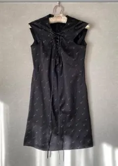 HYSTERICS ヒステリックス フライングVギター柄ラメ編み上げワンピース