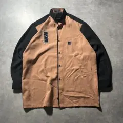 REDENTORE バンドカラー 切り替え モード デザイン レトロ シャツ