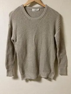 Sim. ベージュ ニットセーター 長袖