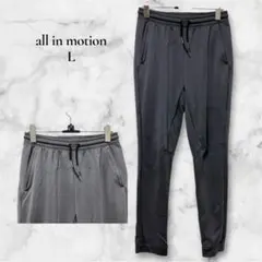 レア‼️all in motion【L】グレージョガーパンツ ジム ヨガ ポケット