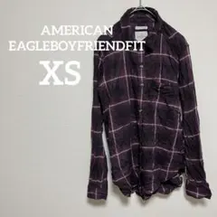美品✨AMERICANEAGLEBOYFRIENDFIT【XS】長袖 シャツ