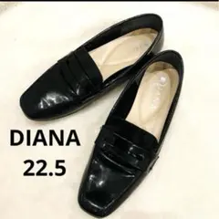 DIANA WELL FIT ダイアナ スクエアトゥ ローファー 22.5