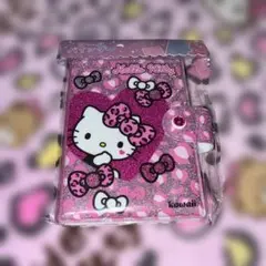 ハローキティ グリッターバインダー シール帳 ヒョウ柄