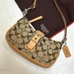 極美品 COACH コーチ ソーホー ショルダーバッグ アイボリー ブラウン 