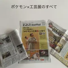 ポケモン×工芸展のすべて　新聞記事　3点セット