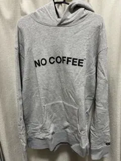 値下げ‼️NO COFFEE グレー パーカー XL