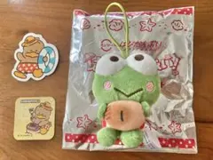 スシロー　はぴだんぶい　けろっぴ　ペックル　ステッカー　マスコット　日焼け