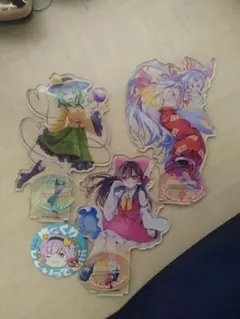 東方Project アクリルスタンド3個+缶バッジ1個セット