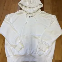 Nike ホワイト フード付きパーカー S