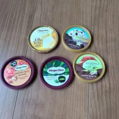 ハーゲンダッツ　蓋　5個セット ハーゲンダッツ 蓋 5個 グリーンティー チョコレート&マカデミア