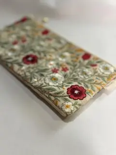 メガネケース インド刺繍生地 グリーン No.199 - メルカリ