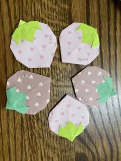 poko様専用 ♡折り紙 いちご 5枚セット♡