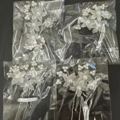 髪飾り　4本です結婚式　成人式　七五三まで和洋どちらでもいけます。