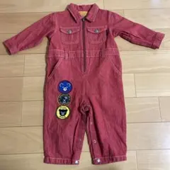 ミキハウス　mikihouse ダブルビー　ロンパース　つなぎ　レトロ　80cm