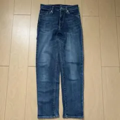 しまむら ハイウエストストレートデニム ブルー