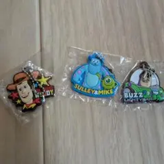 バズライトイヤー　ウッディ　サリー&マイク　くら寿司×PIXAR キーホルダー