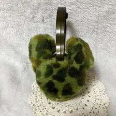 東京ディズニーリゾートミッキー　耳当て　イヤーマフ　迷彩柄　グリーン系