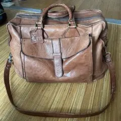 PORTER オールレザー ボストンバッグ 2WAY ショルダー キャメル 本革