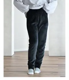 しまむら　MUMU ぬくぬくレギンス　毛布　黒　 　福袋　L〜LL