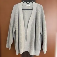 （新品）earth music & ecology グレー ニットカーディガン