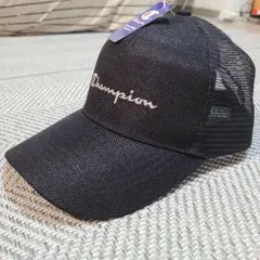 ◼️新品！ビックサイズ！Champion ブラック メッシュキャップ