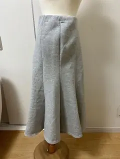 美品　グレー フレアスカート マーメイド　スウェット素材