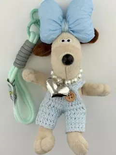 グルミット 水色 リボン ニットパンツ ハート