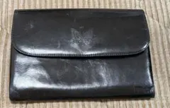 HANAE MORI レザーショルダー クラッチバッグ