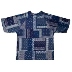 希少【Denim & Supply】ラルフローレン パッチワーク インディゴ T