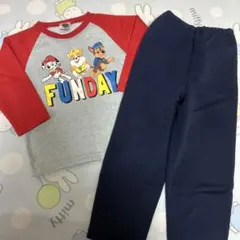 パウパト　パウパトロール　長袖パジャマ　裏起毛　チェイスマーシャルラブル　110