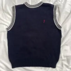ネイビー ニットベスト 刺繍入　パーリーゲイツ　PEARLY GATESのサムネイル