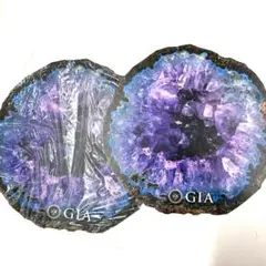 《SALE！》アメジスト　マウスパッド　2枚組　GIA