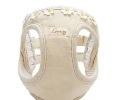 Lamzy マーガレット柄 ハーネス ベージュ　SMサイズ　リード付きのサムネイル