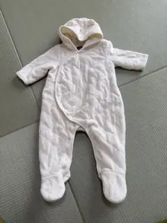 baby gap ロンパース ボアキルティング クマ耳フード付きアウター 70