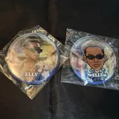 ELLY　缶バッジ　2種　三代目　実写　ガチャ　JSB FOREVER ONE
