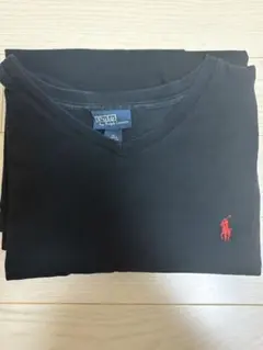 Polo Ralph Lauren ブラック Vネック Tシャツ
