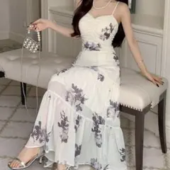 SHEINロングキャミワンピース