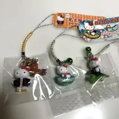 ご当地キティ　根付け　沖縄限定ゴーヤー 愛知限定名古屋キティ物語　浦島太郎伝説