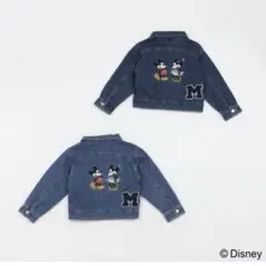petit main プティマインDisney デニムジャケット　お揃い　L M
