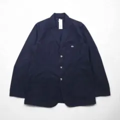 未使用級✨ラコステ テーラードジャケット ストライプ ストレッチ ブルー 50 未使用級✨ラコステ テーラードジャケット ストライプ