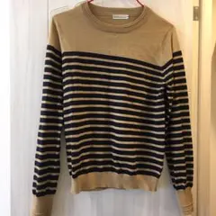 Earth Music & Evology ボーダーニットセーター