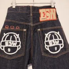 EDWIN ESW ビッグロゴ デニム W30 濃紺 赤耳