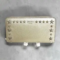 JIMMY CHOO スタッズ ラウンドファスナー 長財布 9053 - メルカリ